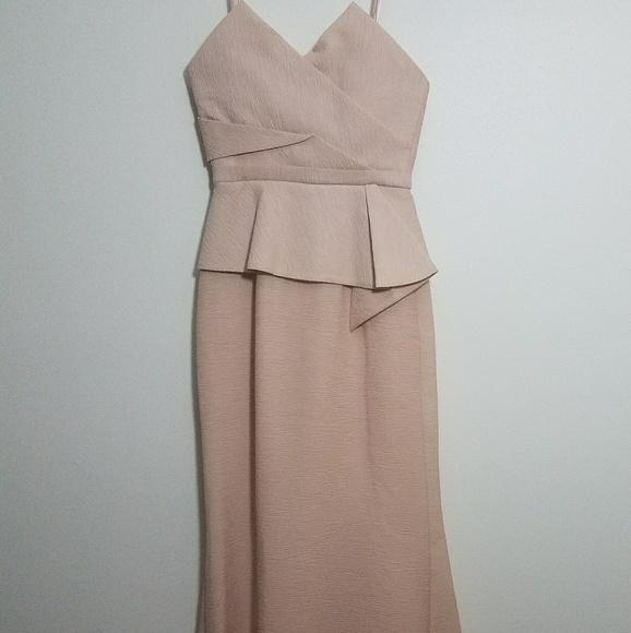 BCBGMAXAZRIA Gracie Strapless Peplum Gown - Picture 6 of 8